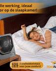 Tensfact oplaadbare mini ventilator - Grijs Tensfact.com