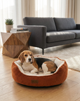 Hondenmand - Luxe hondenkussen - Legend Terracotta maat L Tensfact.com