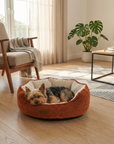 Hondenmand - Luxe hondenkussen - Legend Terracotta maat M Tensfact.com