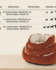 Hondenmand - Luxe hondenkussen - Legend Terracotta maat XL Tensfact.com