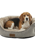 Woolart Hondenmand - Luxe Hondenkussen - Kattenmand - Sprit Beige Maat L Tensfact.com