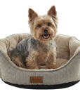 Woolart Hondenmand - Luxe Hondenkussen - Kattenmand - Beige Maat M Tensfact.com