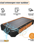 Tensfact® Solar Powerbank 36000 mAh Wireless Charger - Orange TensDesigns