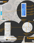 Led bureaulamp met draadloos oplader Tensfact® Wit TensDesigns