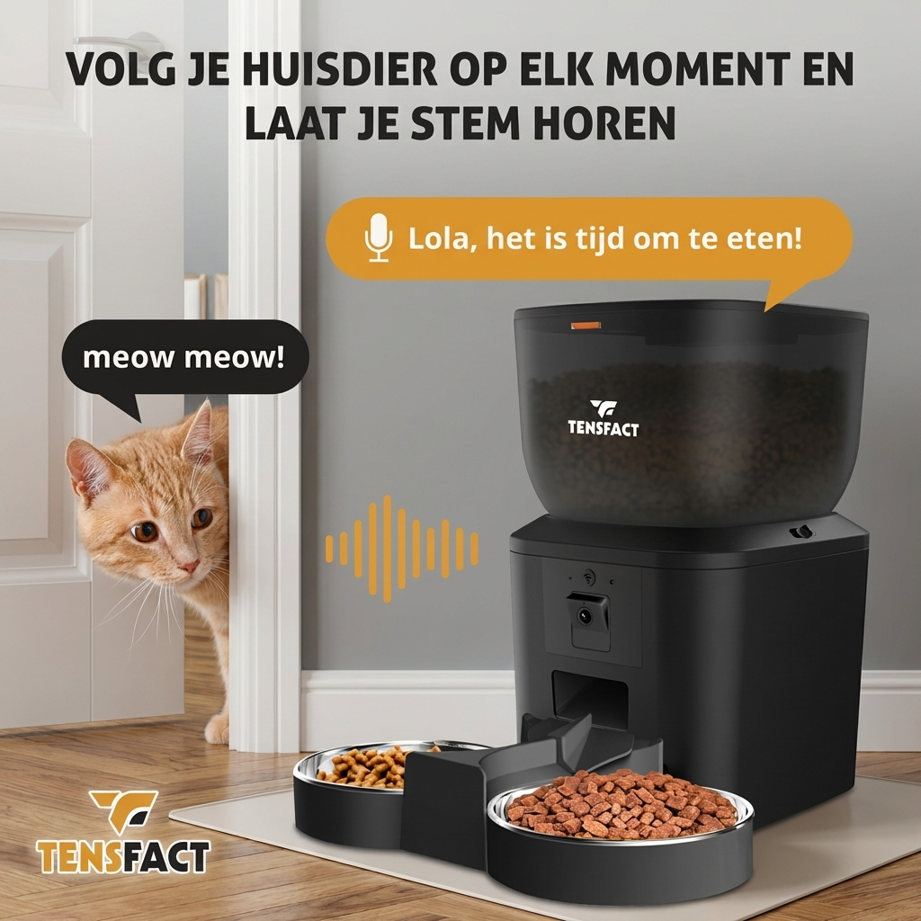 Automatische voerbak: Nooit meer stress over voedertijd! Tensfact.com