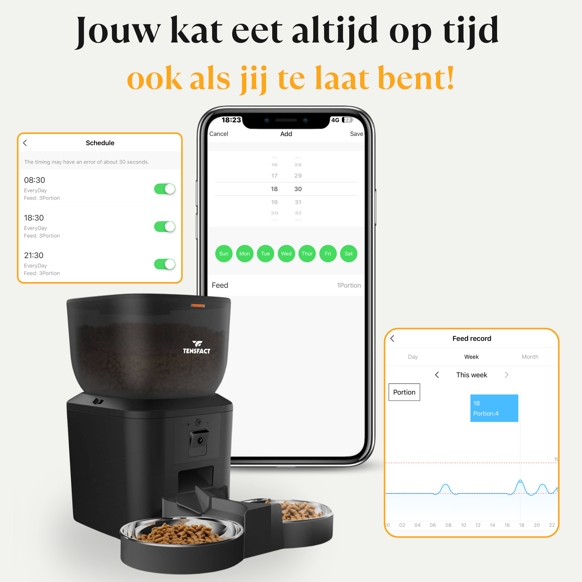 Automatische voerbak: Nooit meer stress over voedertijd! Tensfact.com