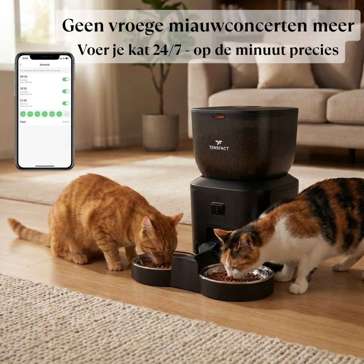 Automatische voerbak: Nooit meer stress over voedertijd! Tensfact.com