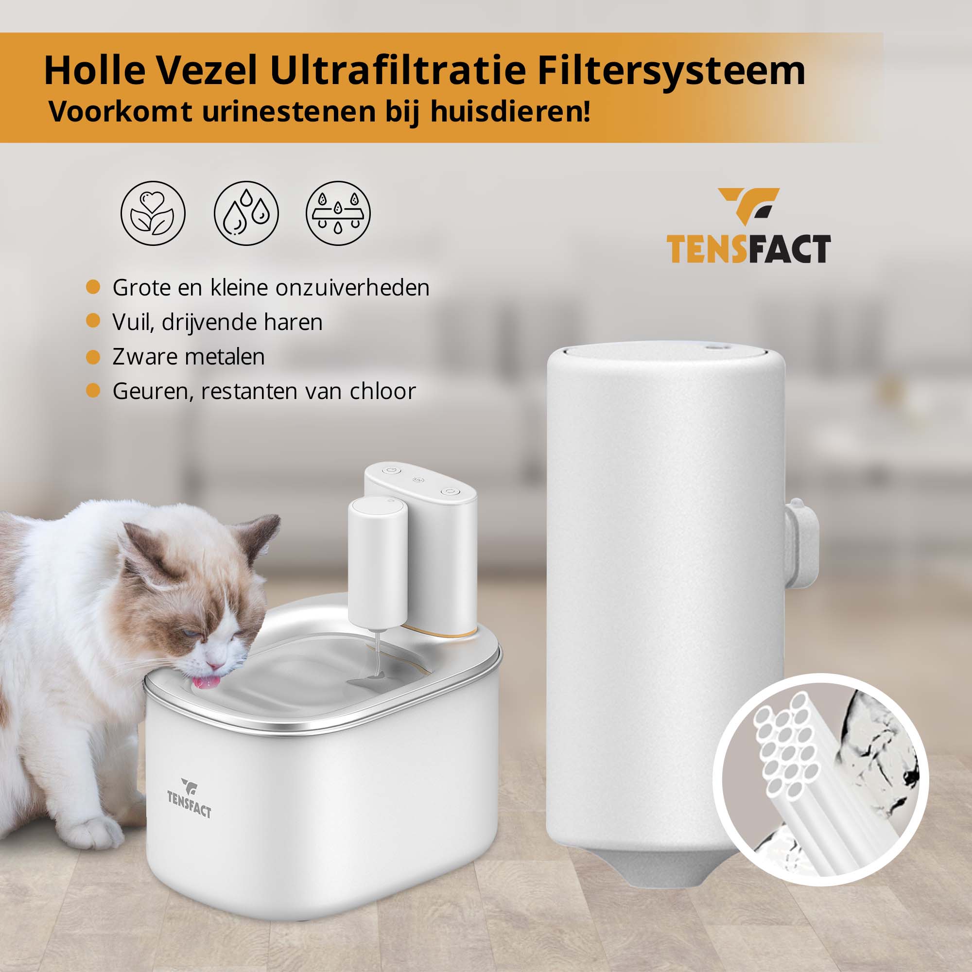 Filterset voor Tensfact Drinkfontein Tensfact.com