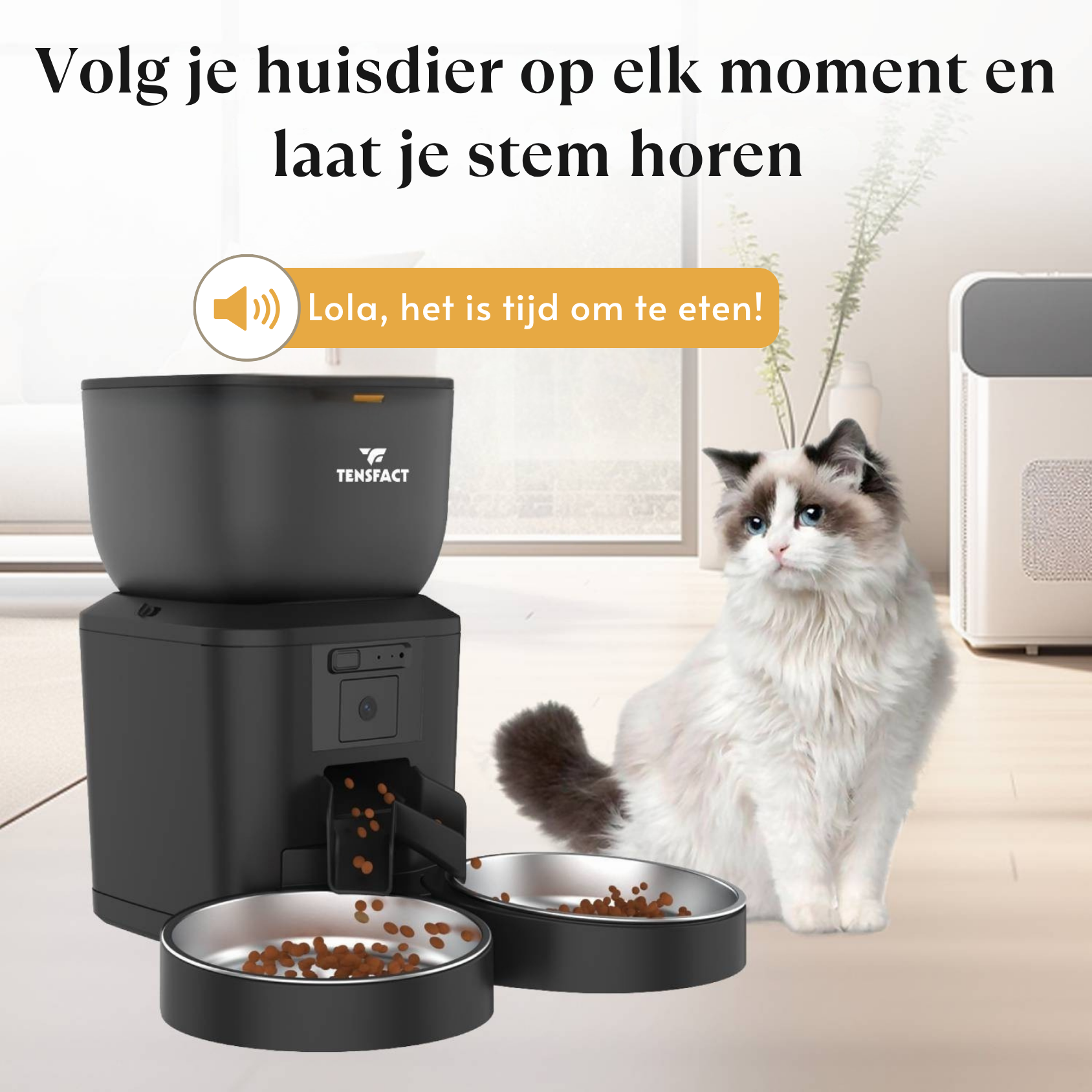 Tensfact Automatische Voerbak voor Kat of Hond Tensfact.com