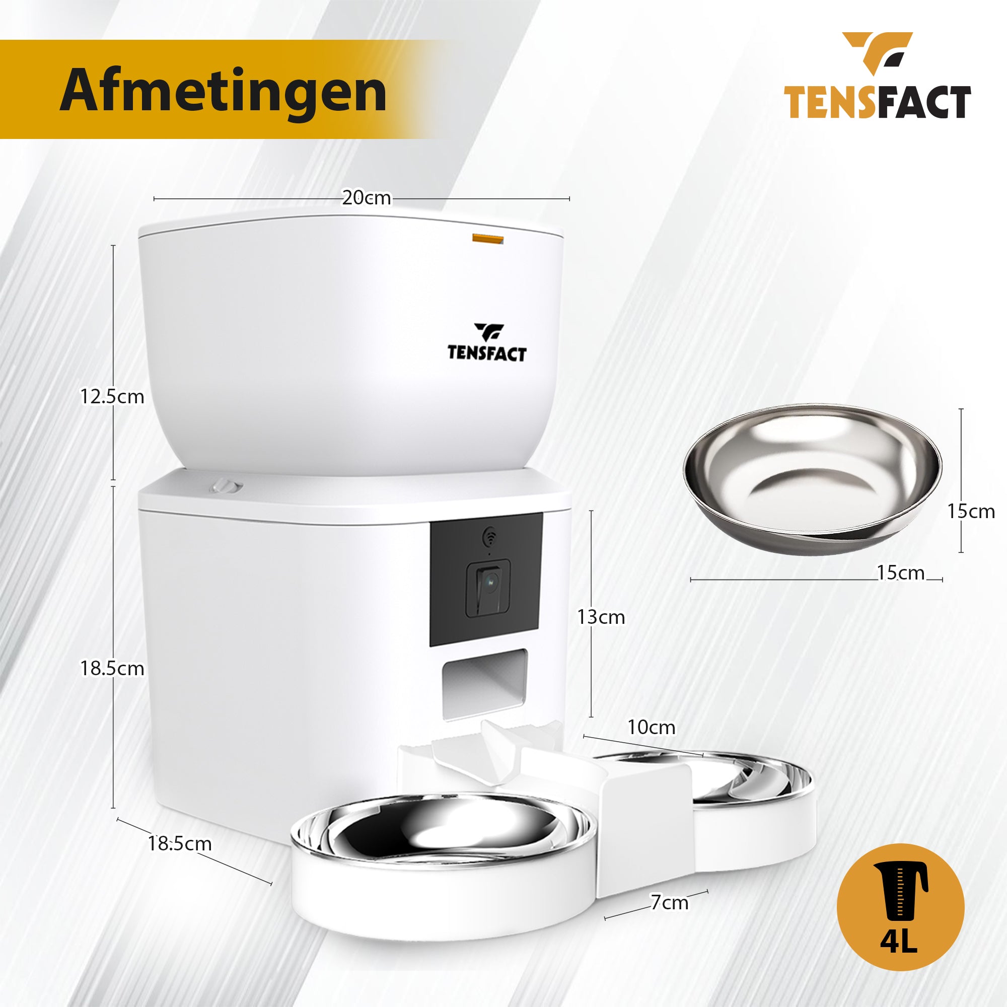 Tensfact Automatische Voerbak Kat Hond