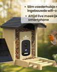 Tensfact Vogelvoederhuisje met Camera – Wildcamera - AI Vogelherkenning Tensfact.com