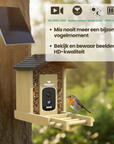 Tensfact Vogelvoederhuisje met Camera – Wildcamera - AI Vogelherkenning Tensfact.com