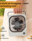 Tensfact oplaadbare mini ventilator Tensfact.com