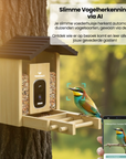 Tensfact Vogelvoederhuisje met Camera – Wildcamera - AI Vogelherkenning Tensfact.com