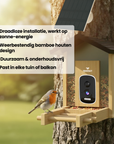 Tensfact Vogelvoederhuisje met Camera – Wildcamera - AI Vogelherkenning Tensfact.com