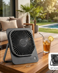 Tensfact oplaadbare mini ventilator - Grijs Tensfact.com