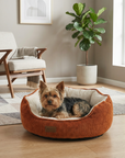 Hondenmand - Luxe hondenkussen - Legend Terracotta maat M Tensfact.com