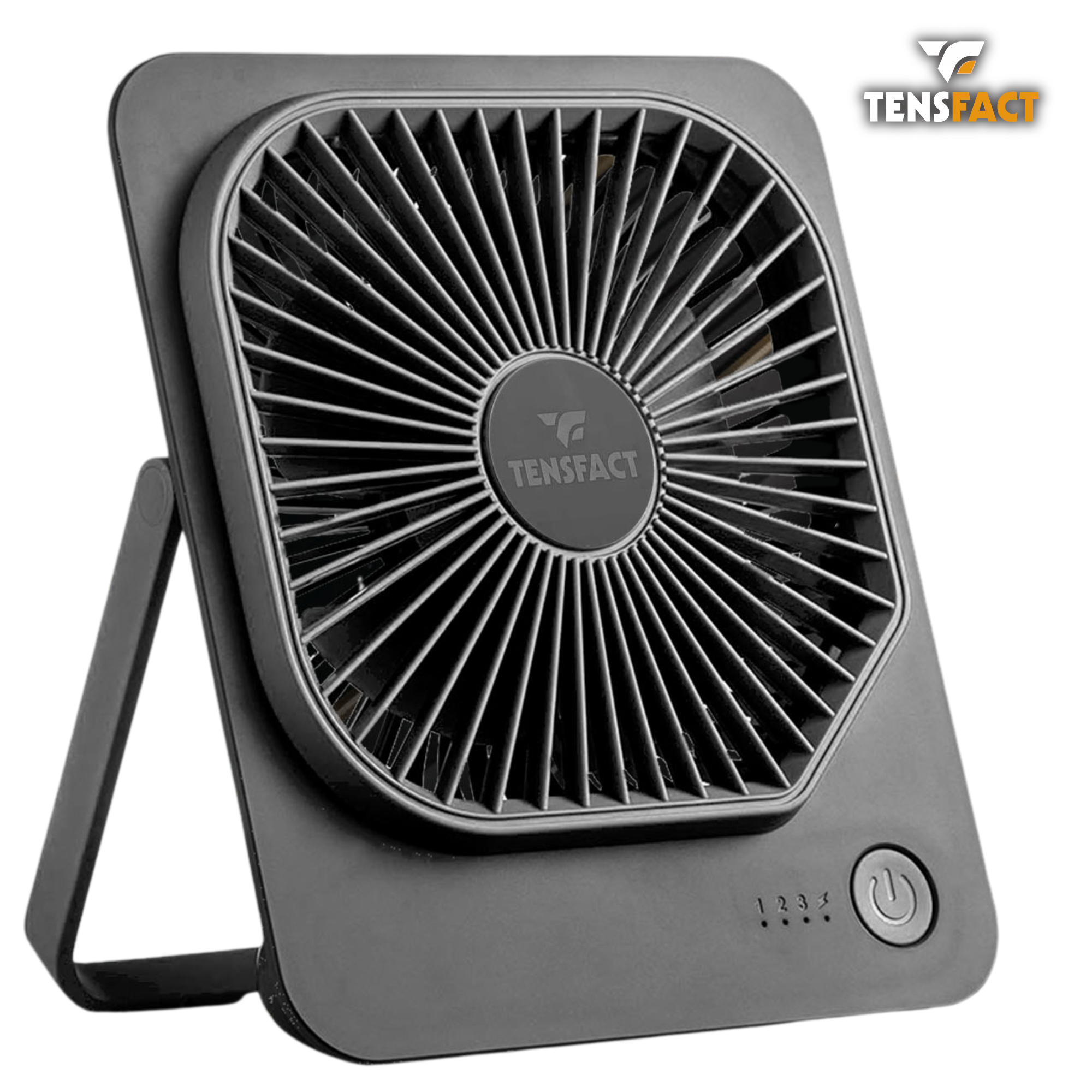 Tensfact oplaadbare mini ventilator - Grijs Tensfact.com