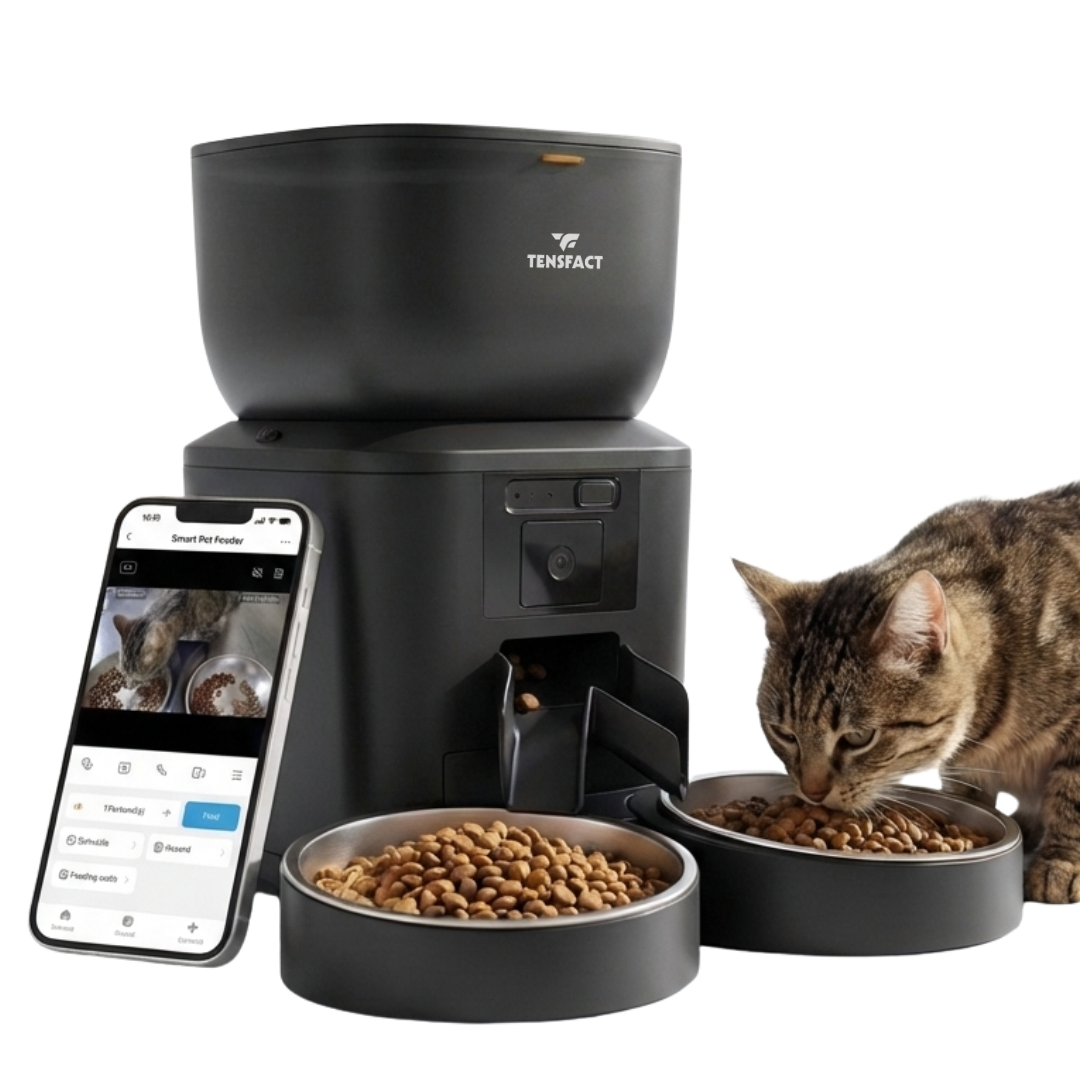 Tensfact Automatische Voerbak XL Pro Duo - Zwart Tensfact.com