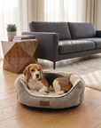 Woolart Hondenmand - Luxe Hondenkussen - Kattenmand - Sprit Beige Maat L Tensfact.com