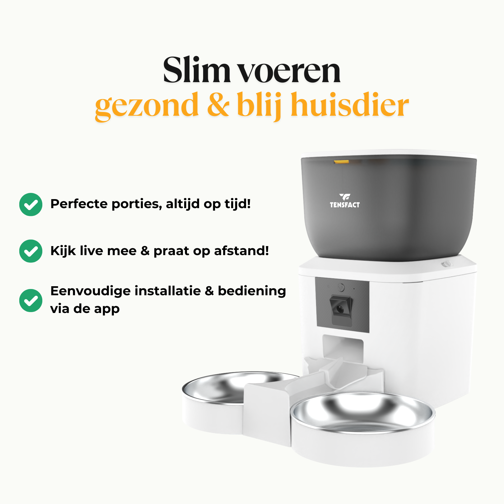 Automatische voerbak: Nooit meer stress over voedertijd! Tensfact.com