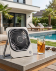 Tensfact oplaadbare mini ventilator - Tafelventilator Tensfact.com
