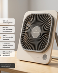 Tensfact oplaadbare mini ventilator - Tafelventilator Tensfact.com