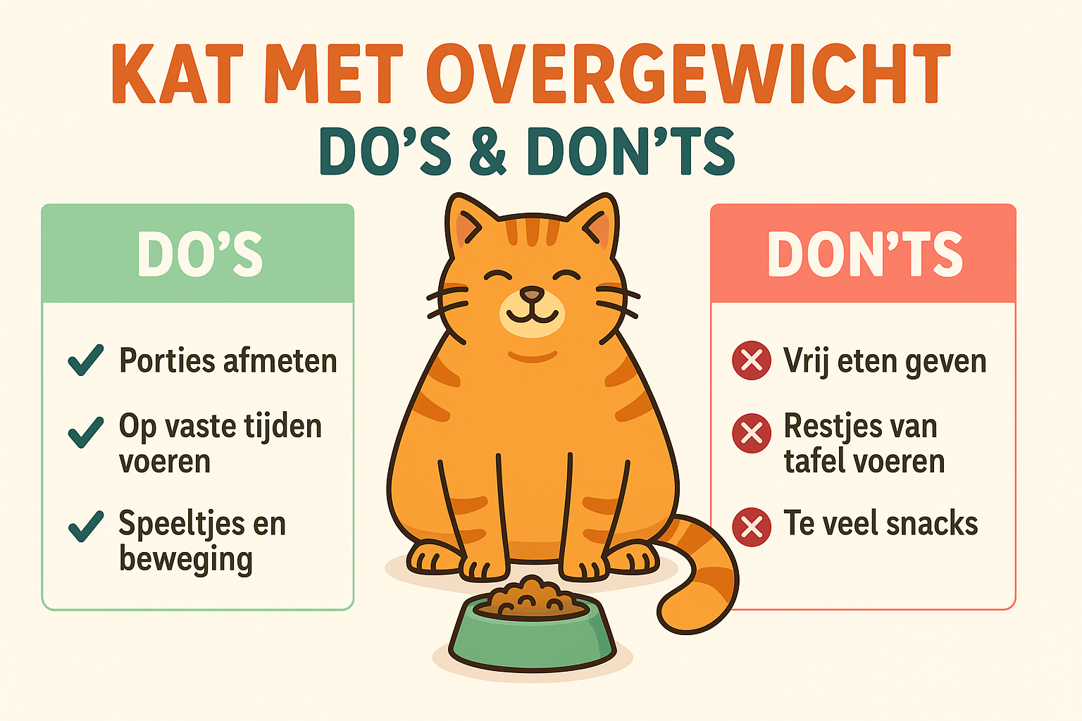 Voorkom overgewicht kat met automatische voerbak