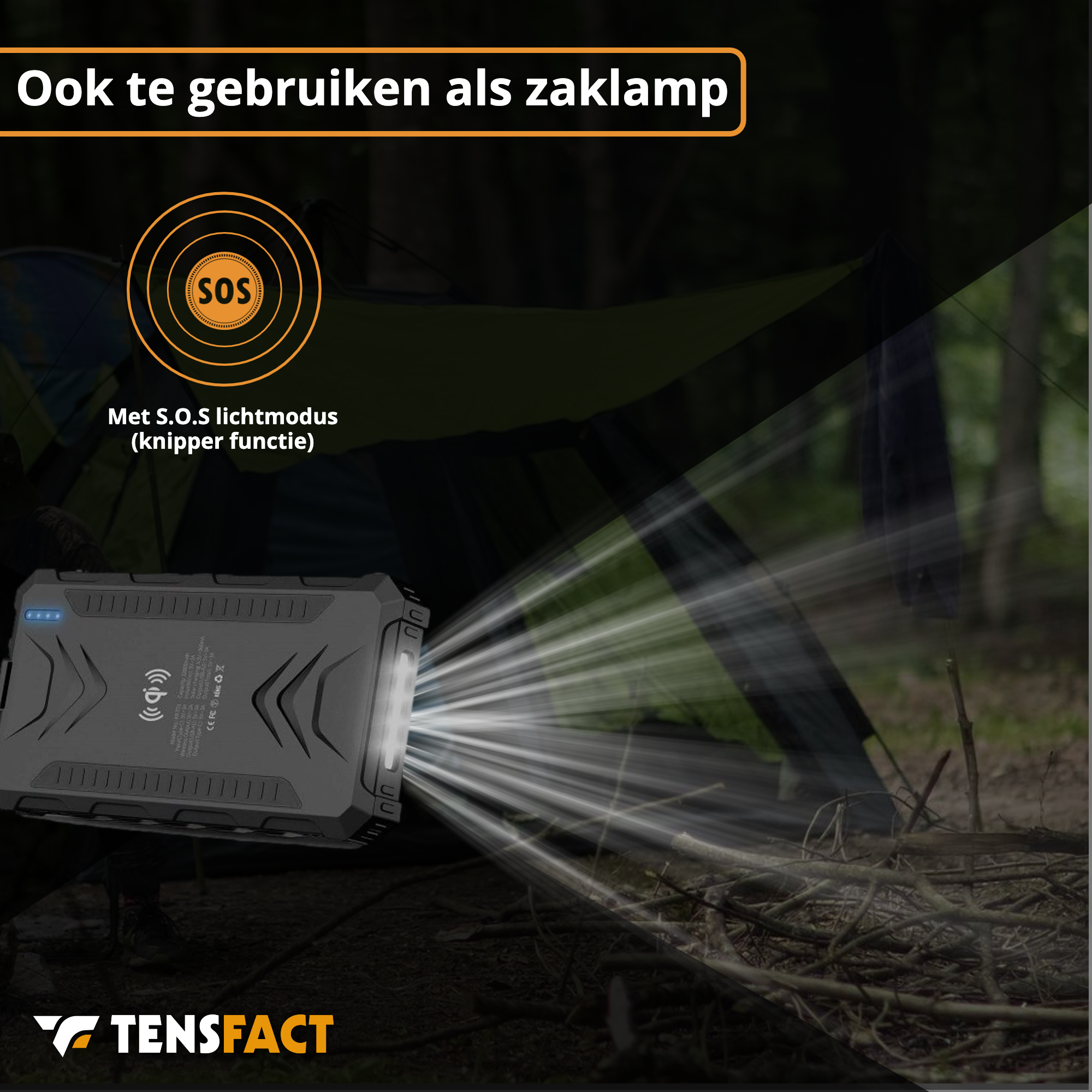 Tensfact Solar Powerbank 36000 mAh